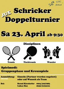 Samstag, 23. April - Juxdoppelturnier